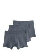 Boxer 3 Pack Solid Night & Underwear Underwear Underpants Grey Lindex