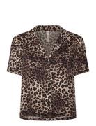 Satin Jacket Top Brown Hunkemöller