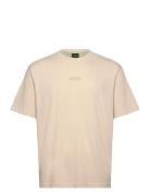 Tee 10 Sport Men Sports Clothes Sport Tops Sport T-Skjorte Cream BOSS
