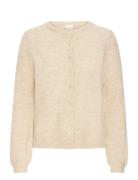 Ihasdis Ca Tops Knitwear Cardigans Beige ICHI