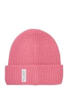 Beanie W. Lining Accessories Headwear Hats Beanie Pink En Fant