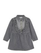 Dress Denim Dresses & Skirts Dresses Casual Dresses Long-sleeved Casua...