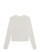 Flex Long Sleeve Tee Top Cream Organic Basics