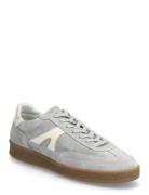 Liga - Light Grey Suede Low-top Sneakers Grey Garment Project