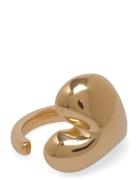 Bolded Heart Ring Gold Ring Smykker Gold Syster P