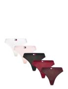 5 Pack Thong G-streng Undertøj Burgundy Tommy Hilfiger