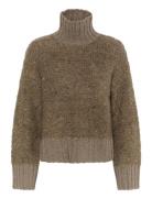 Guoiw Highneck Tops Knitwear Turtleneck Brown InWear
