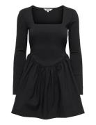 Onlmenia Ls Balloon Short Dress Wvn Kort Kjole Black ONLY