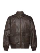 Clayton Leather Aviator Brown Læderjakke Skindjakke Brown Levi's®