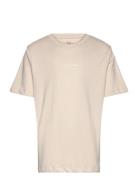 Jjjin Tee Ss Crew Neck Jnr Tops T-Kortærmet Skjorte Beige Jack & J S