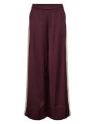 Nusantina Pants Bottoms Trousers Wide Leg Burgundy Nümph