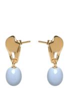 Earrings, Aida Ørestickere Smykker Gold Enamel Copenhagen