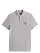 Heather Crest Reg Polo Tops Polos Short-sleeved Grey Tommy Hilfiger