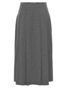 Onllexie Life Hw Check Long Pl Skirt Pnt Skirts Maxi Skirts Grey ONLY