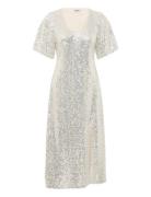 Ihfauca Dr3 Knælang Kjole Silver ICHI