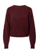 Yasjohi Ls Wool Blend Pullover S. Noos Tops Knitwear Jumpers Burgundy ...