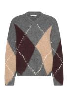 Lai Knit Tops Knitwear Jumpers Grey Noella