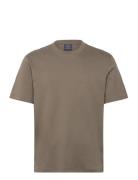 Medium Weight Regular Fit T-Shirt Tops T-Kortærmet Skjorte Brown Mango