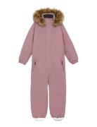 Coverall W. Fake Fur Sport Coveralls Snow-ski Coveralls & Sets Pink Co...