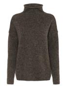 Slmiya Slim Sleeve Pullover Tops Knitwear Jumpers Grey Soaked In Luxur...