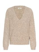 Slvespera Pullover Tops Knitwear Jumpers Beige Soaked In Luxury
