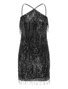 Onlspacy Sl Halterneck Sequins Dress Wvn Kort Kjole Black ONLY