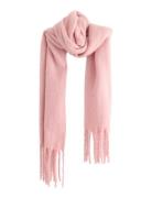 Scarf Big Fringe Solid Accessories Scarves Winter Scarves Pink Lindex
