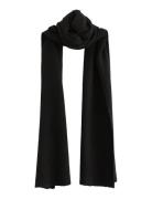 Scarf Knitted Petra Accessories Scarves Winter Scarves Black Lindex