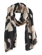 Scarf Flower Stina Accessories Scarves Lightweight Scarves Black Linde...