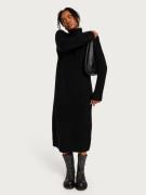 Selected Femme - Strikkjoler - Black - Slfmaline Ls Knit Dress High Ne...