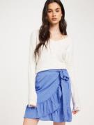 Only - Mininederdele - Blue Bonnet Confetti Dot - Onlolivia Wrap Skirt...