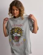 Ed Hardy - Grå - La-Tiger-Vintage T-Shirt UNI