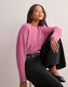 Only - Pink - Onlluna Ls O-Neck Pullover Knt Nca