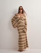 Malina - Mønstret - Zinna wide sleeve knitted dress