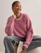 Pieces - Pink - Pcnavi Ls O-Neck Knit Mm