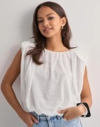 Vero Moda - Hvid - Vmsimone O-Neck Ballon Top Jrs Exp