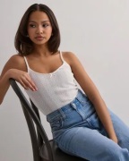 Vero Moda - Hvid - Vmlisa Pointelle Singlet Top Jrs No