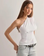 Nelly - Hvid - One Shoulder Tee