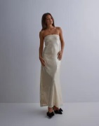 Nelly - Beige - Glossy Maxi Dress