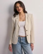 Nelly - Beige - Linen Blazer