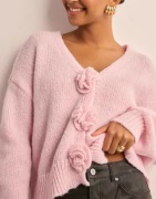 Pieces - Pink - Pcfatima Ls Knit Cardigan D2D Fsy B