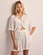 OBJECT - Hvid - Objsanne Hw Wide Shorts Noos
