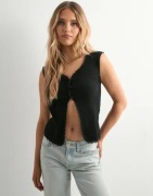 Pieces - Sort - Pctirade Sl Vest Bc