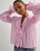 Nelly - Pink - Stunning Flounce Blouse