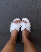 Nelly - Hvid - Slip In Canvase Sandal