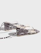 Nelly - Mønstret - Lace Up Wedge Heel