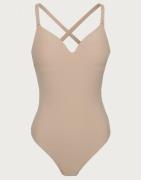 Bye Bra - Beige - Low Back Bodysuit Thong