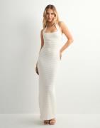 Nelly - Hvid - Structure Halterneck Dress