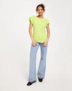 Selected Femme - Grøn - Slfcamila Ss Ruffle Tee