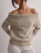 Selected Femme - Beige - Slflulu Off Shoulder Knit